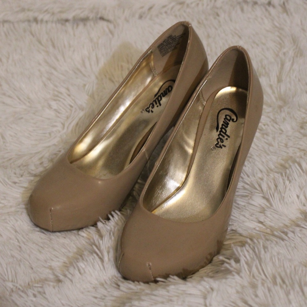 Candie’s Nude Heels
